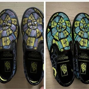 Vans Kids Slip-On Sneakers - Black and Yellow